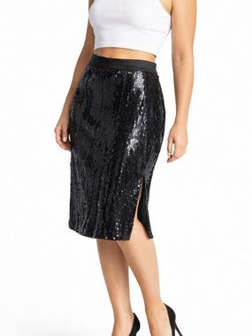 Vintage Partique New York Sequin Pencil Skirt Size 10